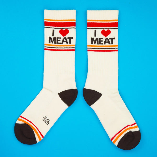 I Love Meat Unisex Gym Crew Socks