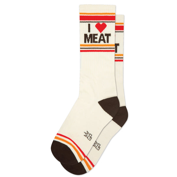 I Love Meat Unisex Gym Crew Socks