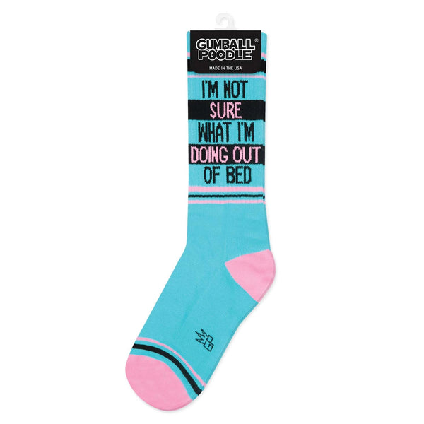I'm Not Sure What I'm Doing Out of Bed Unisex Gym Crew Socks