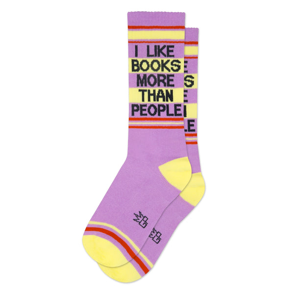 I Like Books More Than People Unisex Socks