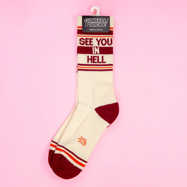 See You In Hell Unisex Socks