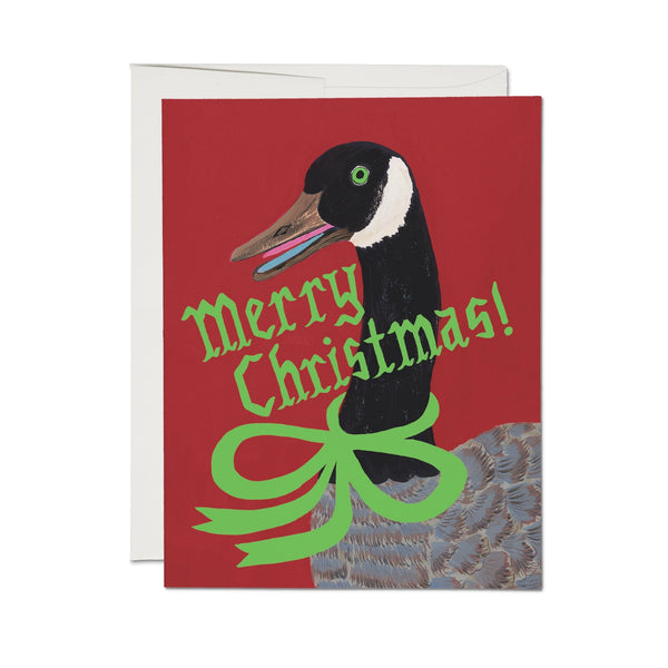 Christmas Goose Holiday Boxed Greeting Card - Set of 8