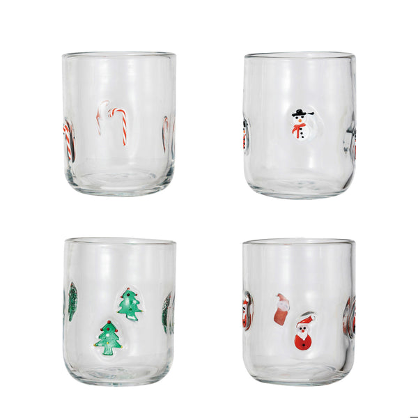 Holiday Icons Drinking Glass