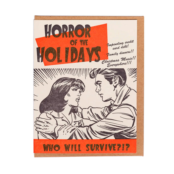 Horror of the Holidays Holiday Greeting Card