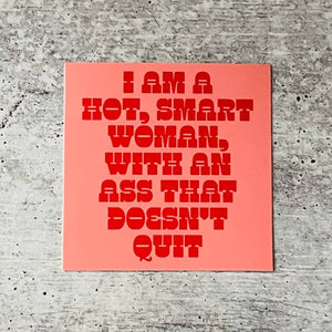 Hot Smart Woman Sticker