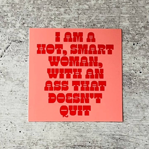 Hot Smart Woman Sticker