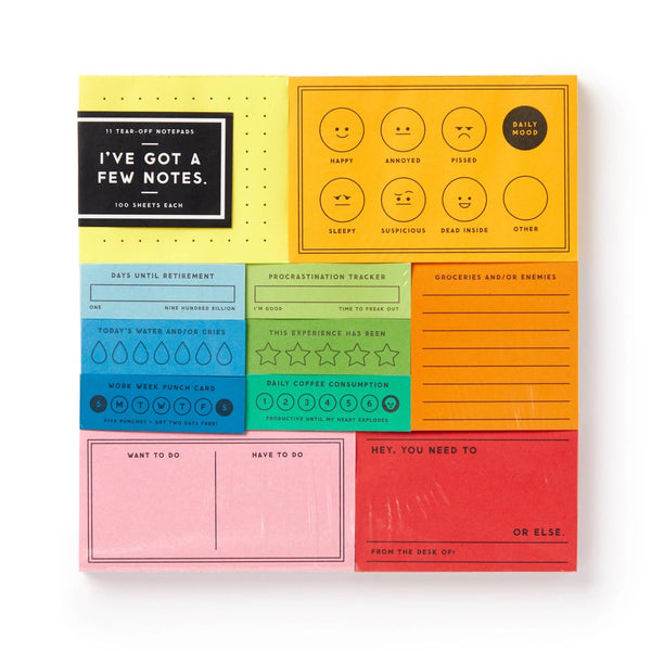 I've Got A Few Notes Tear-Off Notepad Set