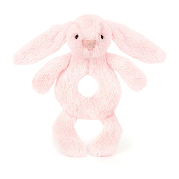 Jellycat Bashful Baby Pink Bunny Ring Rattle