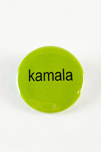 Kamala Is Brat Button Pin