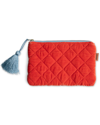 Quilted Velvet Cosmetic Pouch - Life Unhurried