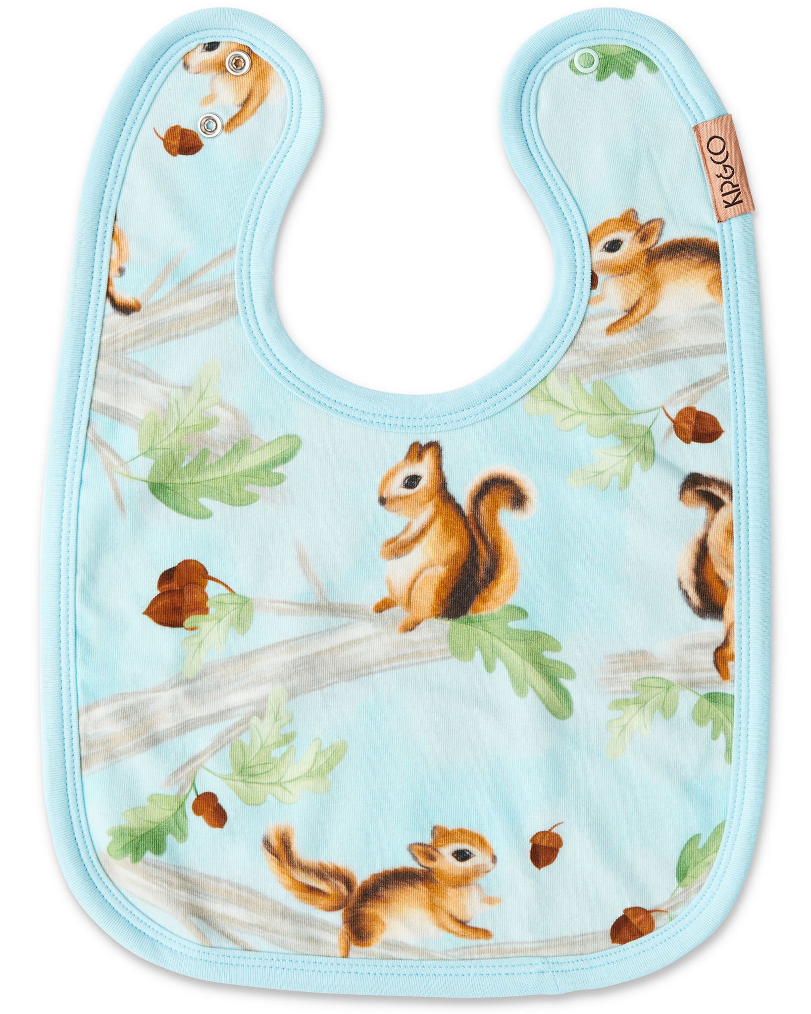 Squirrel Organic Cotton Baby Bib