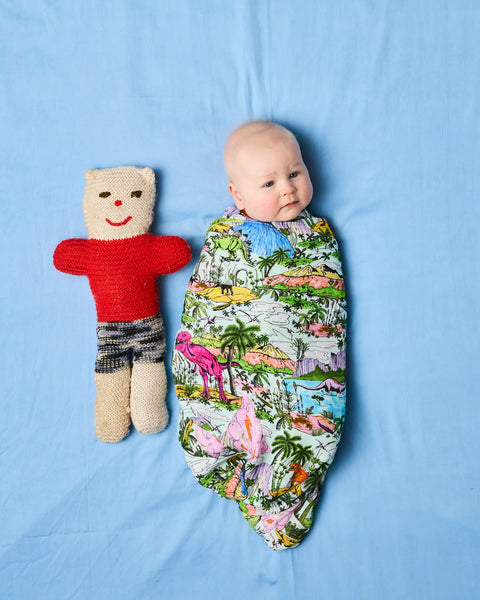 Jurassic Bamboo Swaddle Blanket