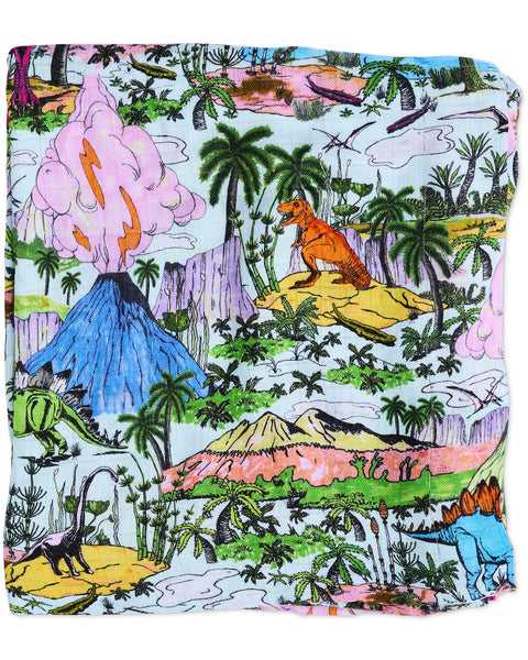 Jurassic Bamboo Swaddle Blanket