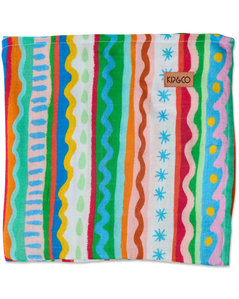 Beach Patterns Bamboo Swaddle Blanket