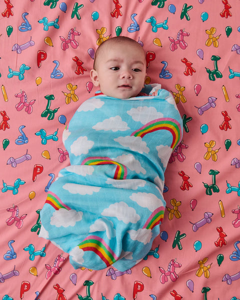 Cloudy Dayz Bamboo Swaddle Blanket