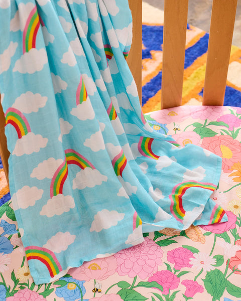Cloudy Dayz Bamboo Swaddle Blanket