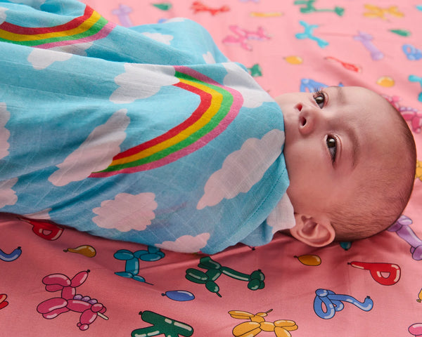 Cloudy Dayz Bamboo Swaddle Blanket
