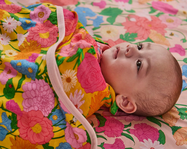 Follow The Sun Bamboo Swaddle Blanket
