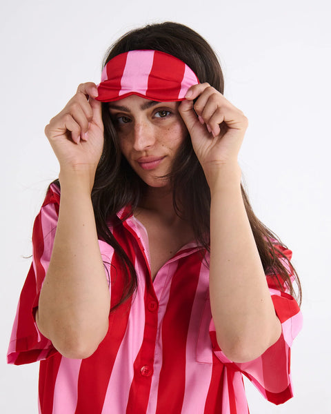 Eco Satin Eye Mask - Santa Baby