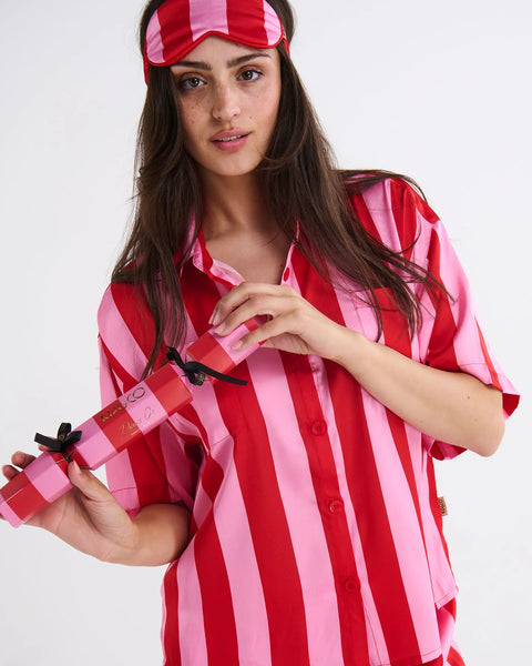 Eco Satin Eye Mask - Santa Baby