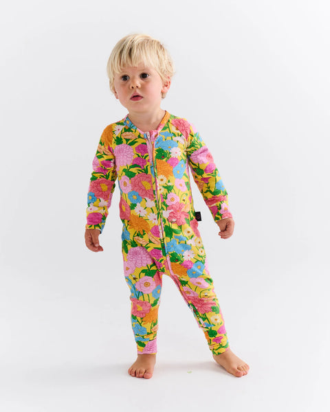 Organic Long Sleeve Zip Romper - Follow The Sun