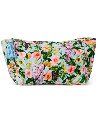 Quilted Velvet Toiletry Bag - Spring In The Air