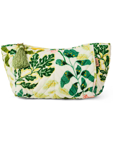 Quilted Velvet Toiletry Bag - Wander