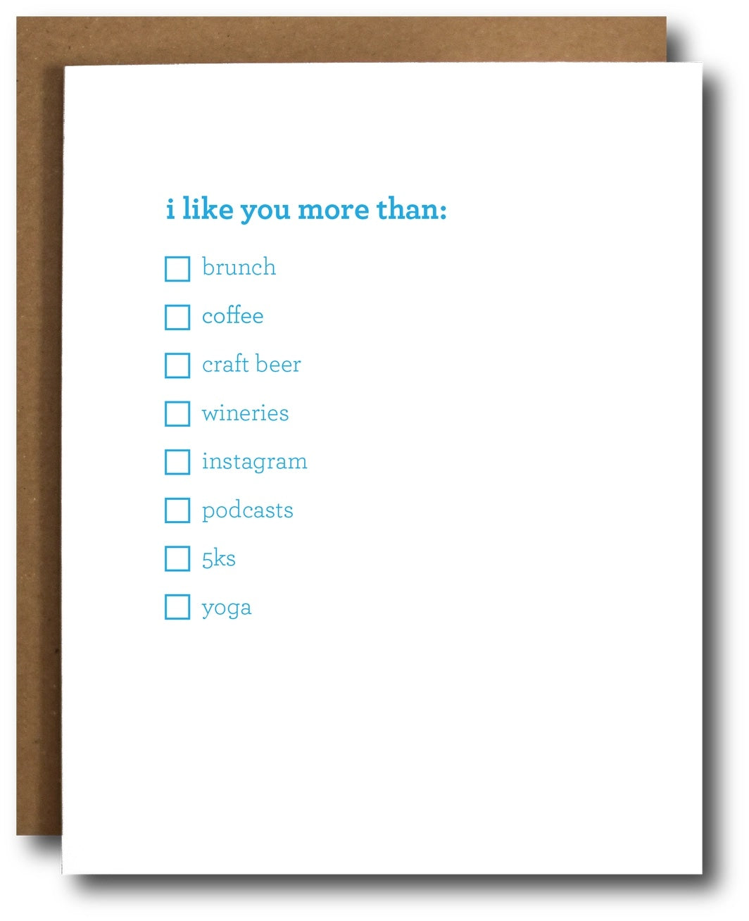 Millennial Like You More Than List Valentine's Day Greeting Card