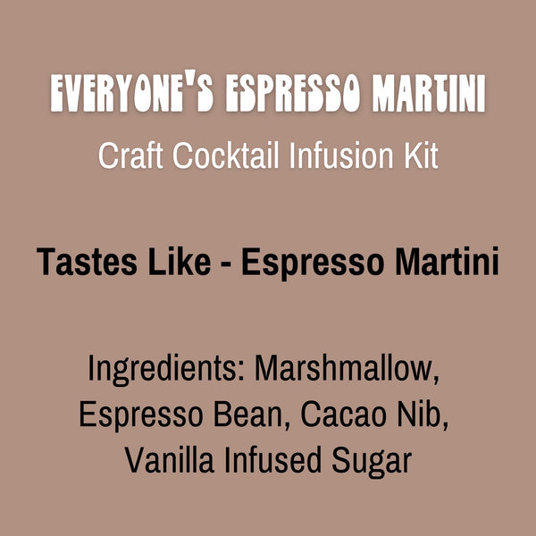 Lou's Libations Everyone's Espresso Martini Cocktail Infusion Kit