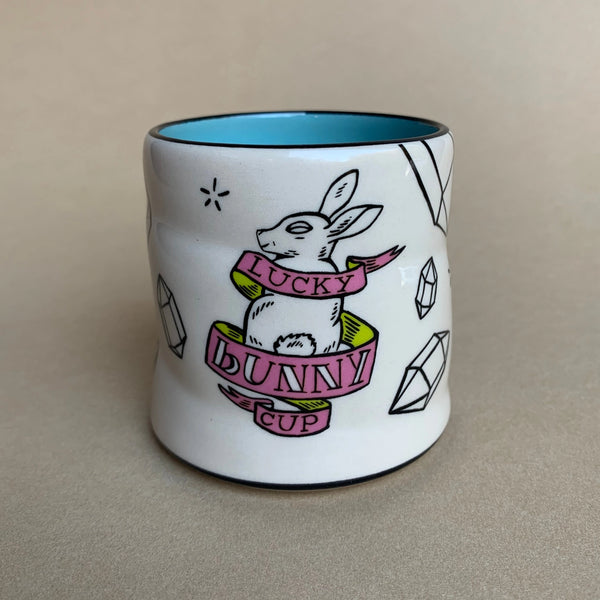 Lucky Bunny Medium Ceramic Mug