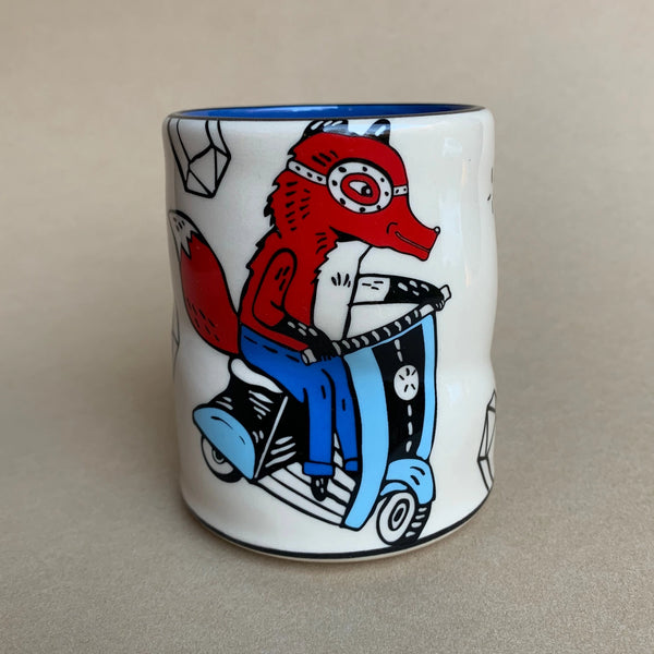 Lucky Fox Large Ceramic Mug