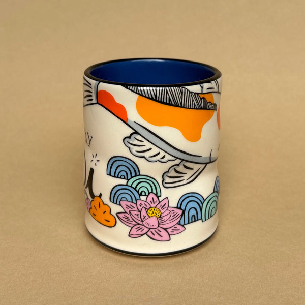 Lucky Koi Large Ceramic Mug