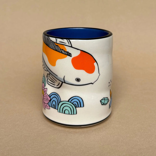 Lucky Koi Large Ceramic Mug
