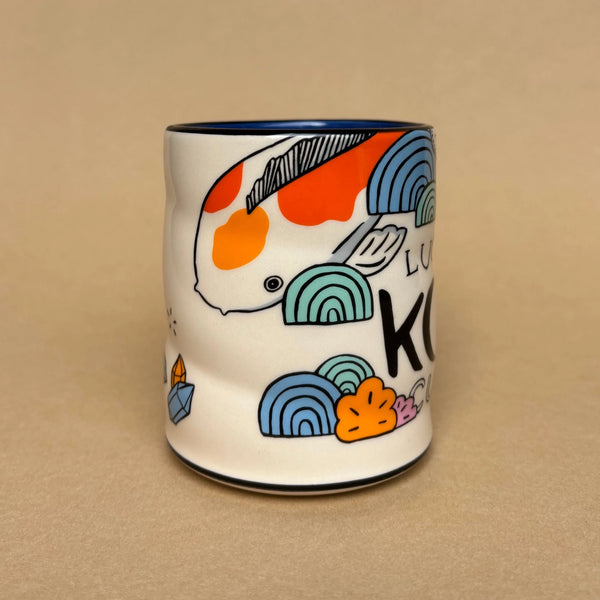 Lucky Koi Large Ceramic Mug