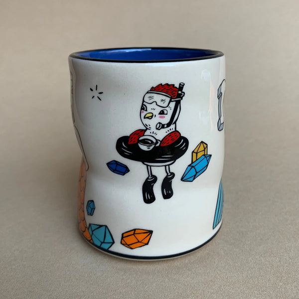 Lucky Mermaid Large Ceramic Mug