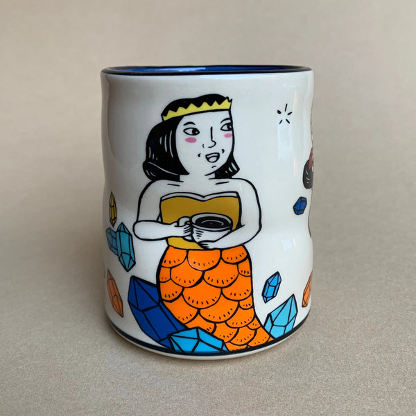 Lucky Mermaid Large Ceramic Mug