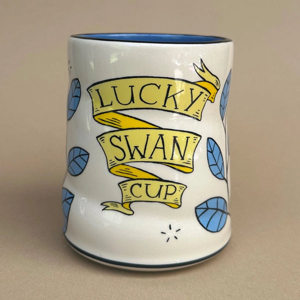 Lucky Swan XLarge Ceramic Mug