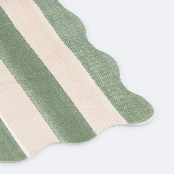 Fall Striped Small Napkins