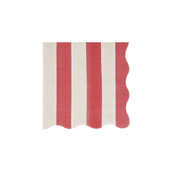 Fall Striped Small Napkins