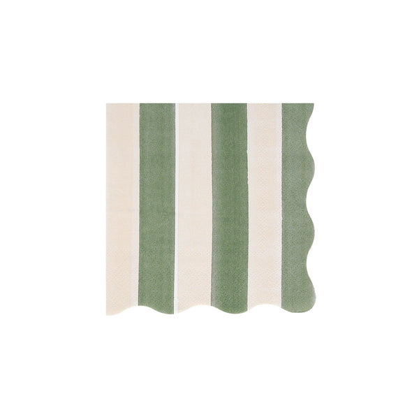 Fall Striped Small Napkins