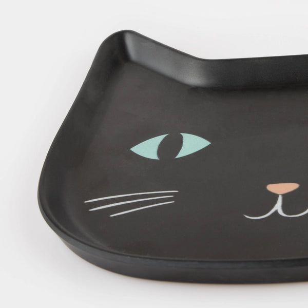 Reusable Black Cat Plate