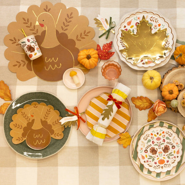 Thanksgiving Turkey Paper Placemats