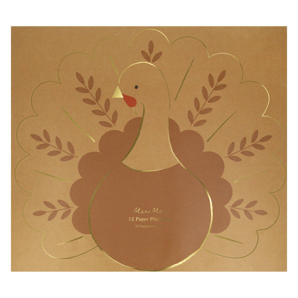 Thanksgiving Turkey Paper Placemats