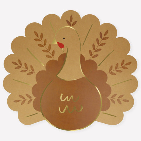 Thanksgiving Turkey Paper Placemats