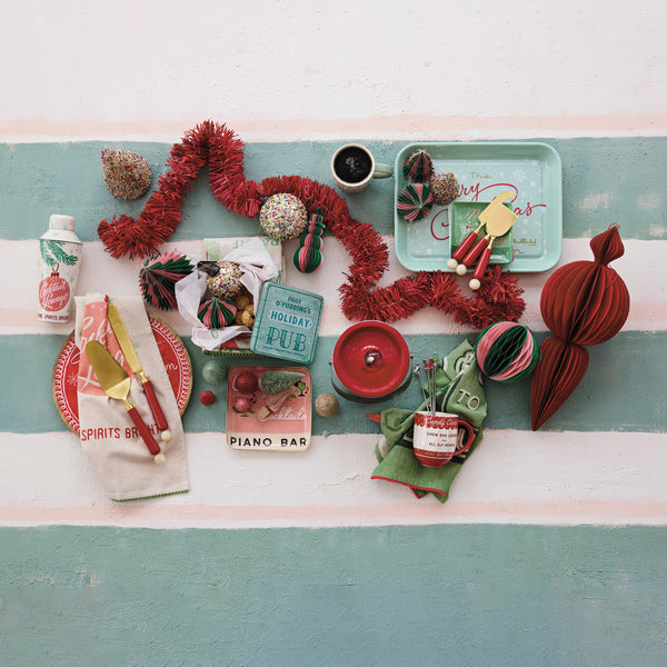 Merry Christmas Whiskey Room Melamine Tray