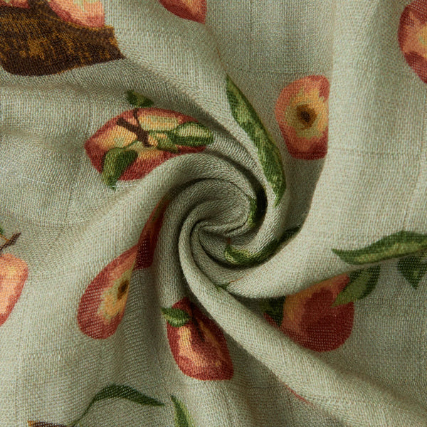 Milkbarn Apple Orchard Organic Cotton Muslin Swaddle Blanket