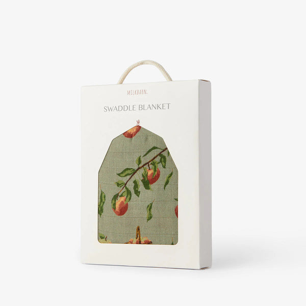 Milkbarn Apple Orchard Organic Cotton Muslin Swaddle Blanket