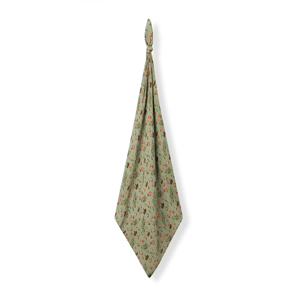 Milkbarn Apple Orchard Organic Cotton Muslin Swaddle Blanket