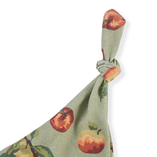 Milkbarn Organic Cotton Knotted Hat Apple Orchard 3-6mo