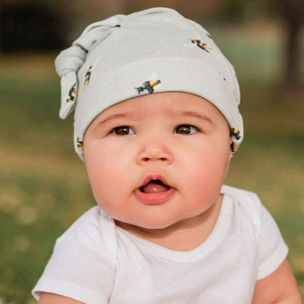Milkbarn Bamboo Knotted Hat Firefly 3-6mo